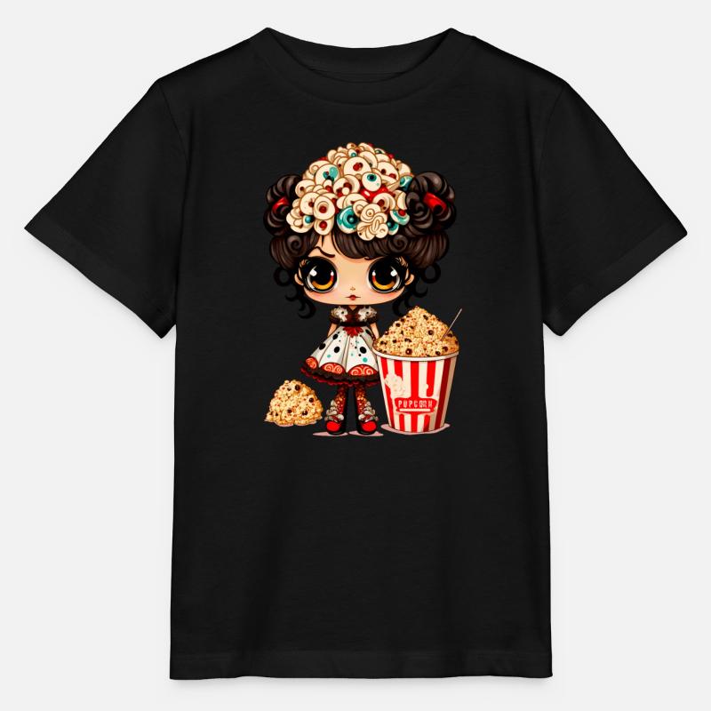 Lady Sweet Popcorn - T-shirt bio MINI CREATOR Stanley/Stella Enfant - noir