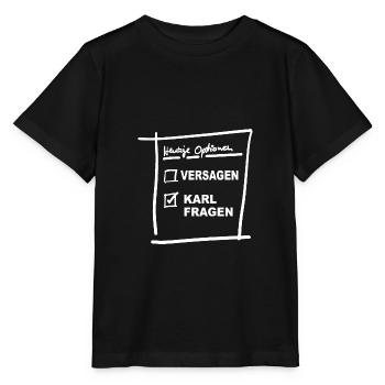 Karl Fragen - Stanley/Stella Kinder T-Shirt MINI CREATOR  - Schwarz - Vorne - Mikhail (115cm)