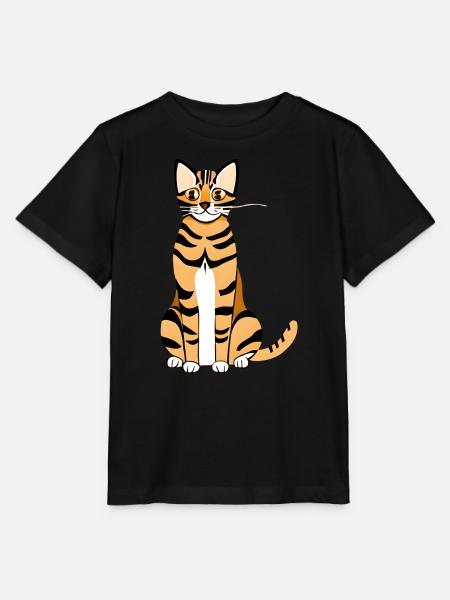 Bengalkatze - Stanley/Stella Kinder T-Shirt MINI CREATOR - Schwarz