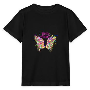 Kölle alaaf, wings, confetti, angelwings, carnival - Stanley/Stella MINI CREATOR Kids’ T-Shirt - black - Front - Mikhail (115cm)
