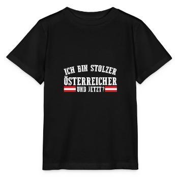 Österreicher Österreich - Stanley/Stella Kinder T-Shirt MINI CREATOR  - Schwarz - Vorne - Mikhail (115cm)