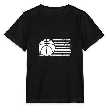 Basketballspieler Basketball - Stanley/Stella Kinder T-Shirt MINI CREATOR  - Schwarz - Vorne - Mikhail (115cm)