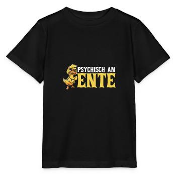 Psychically on the duck - Stanley/Stella MINI CREATOR Kids’ T-Shirt - black - Front - Mikhail (115cm)