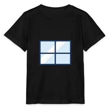 Fenêtre maison appartement - T-shirt bio MINI CREATOR Stanley/Stella Enfant - noir - Devant - Mikhail (115cm)