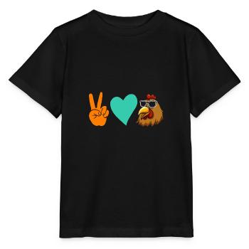Poules Poule - T-shirt bio MINI CREATOR Stanley/Stella Enfant - noir - Devant - Mikhail (115cm)