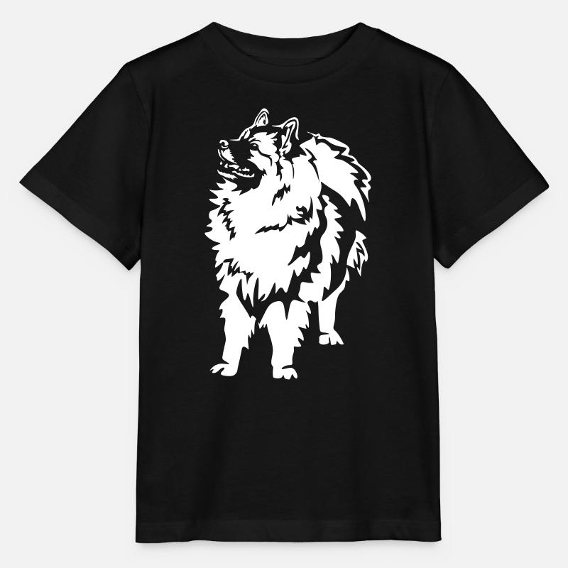 Wolfsspitz "Black Edition" - Stanley/Stella Kinder T-Shirt MINI CREATOR - Schwarz