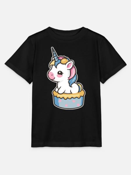 Einhorn Torte - Stanley/Stella Kinder T-Shirt MINI CREATOR  - Schwarz