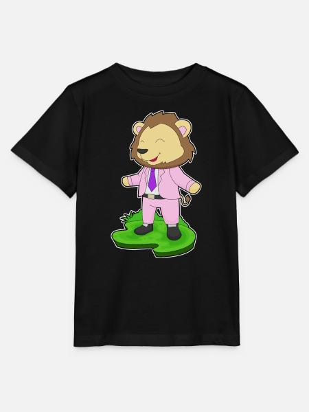 Löwe Bräutigam Krawatte Hochzeit - Stanley/Stella Kinder T-Shirt MINI CREATOR - Schwarz