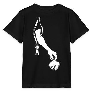 pickpocket - T-shirt bio MINI CREATOR Stanley/Stella Enfant - noir - Devant - Mikhail (115cm)