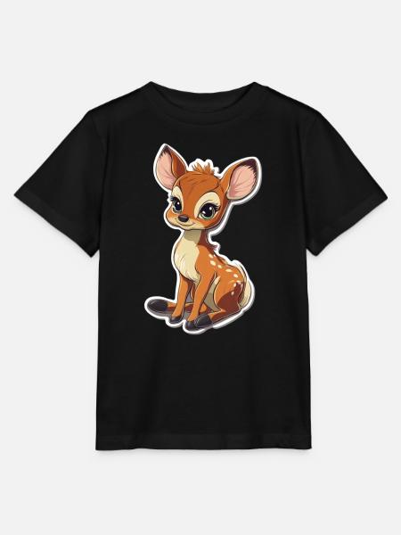 Reh - Stanley/Stella Kinder T-Shirt MINI CREATOR  - Schwarz