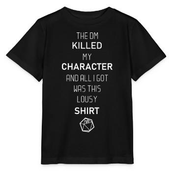 Der DM hat meinen Charakter getötet - Stanley/Stella Kinder T-Shirt MINI CREATOR  - Schwarz - Vorne - Mikhail (115cm)