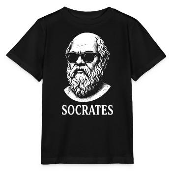 Socrates in Shades - Stanley/Stella MINI CREATOR Kids’ T-Shirt - black - Front - Mikhail (115cm)
