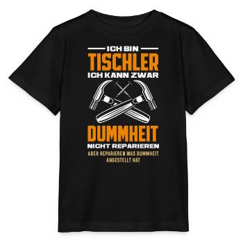 Tischler Dummheit Nicht Reparieren - Stanley/Stella Kinder T-Shirt MINI CREATOR  - Schwarz - Vorne - Mikhail (115cm)