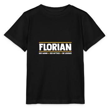 Florian - Stanley/Stella Kinder T-Shirt MINI CREATOR  - Schwarz - Vorne - Mikhail (115cm)
