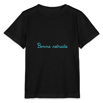 RETRAITE. RETRAITE. RETRAITEE. RETRAITE - T-shirt bio MINI CREATOR Stanley/Stella Enfant - noir - Devant - Mikhail (115cm)