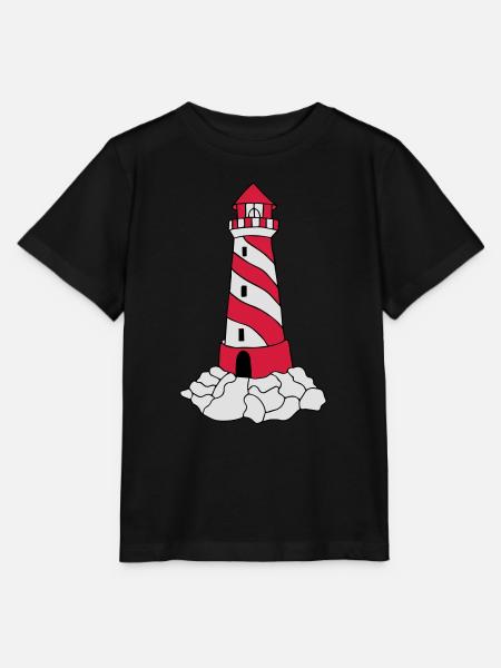 lighthouse - Stanley/Stella MINI CREATOR Kids’ T-Shirt - black