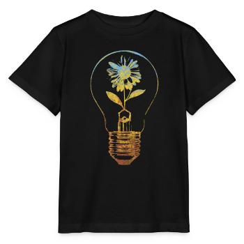 Lampe und Blume - Stanley/Stella Kinder T-Shirt MINI CREATOR  - Schwarz - Vorne - Mikhail (115cm)