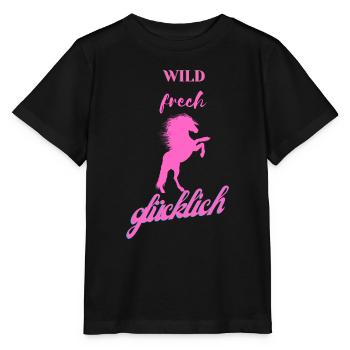 sauvage effronté heureux - T-shirt bio MINI CREATOR Stanley/Stella Enfant - noir - Devant - Mikhail (115cm)