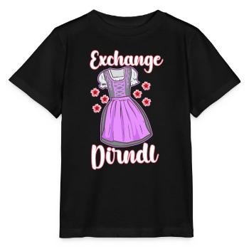 Exchange Dirndl October fest Dirndl Folk Festival - Stanley/Stella Kinder T-Shirt MINI CREATOR  - Schwarz - Vorne - Mikhail (115cm)