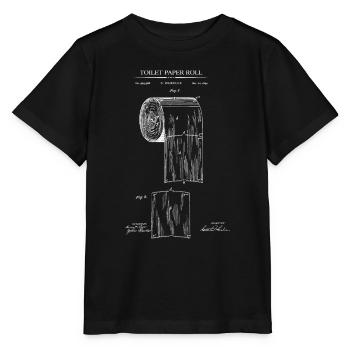 Toillette Paper Patent Toilet Paper Roll - Stanley/Stella MINI CREATOR Kids’ T-Shirt - black - Front - Mikhail (115cm)
