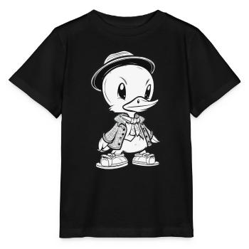 Dapper Duck - Stylish and Classy - Stanley/Stella MINI CREATOR Kids’ T-Shirt - black - Front - Mikhail (115cm)
