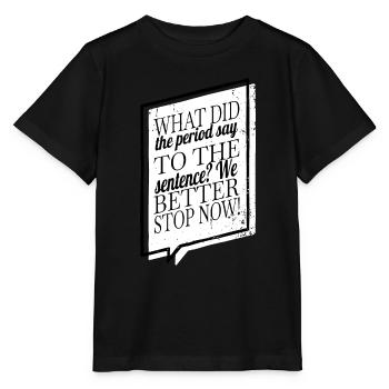Costume Bday Drôle Blogging Présent Idée Littéraire - T-shirt bio MINI CREATOR Stanley/Stella Enfant - noir - Devant - Mikhail (115cm)
