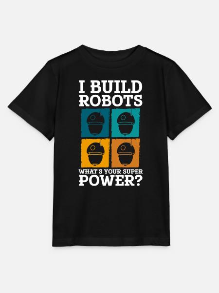 Android Elektrik Cyborg - Stanley/Stella Kinder T-Shirt MINI CREATOR  - Schwarz