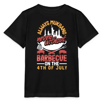 Mukbang et barbecue le 4 juillet - T-shirt bio MINI CREATOR Stanley/Stella Enfant - noir - Devant - Mikhail (115cm)