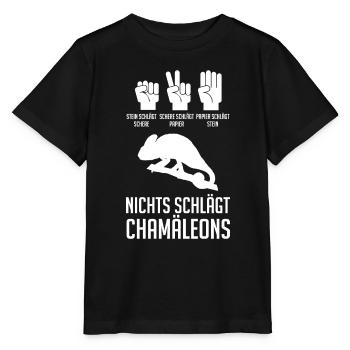 Terrarium Echsen Reptilien - Stanley/Stella Kinder T-Shirt MINI CREATOR  - Schwarz - Vorne - Mikhail (115cm)