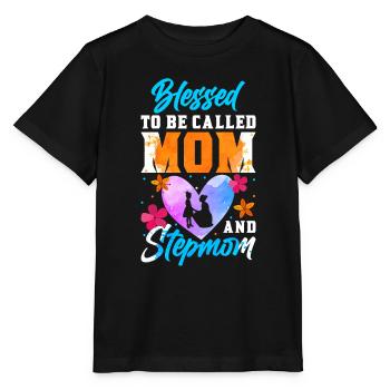 Stepmother Mother's Day Stepmom Mother - Stanley/Stella MINI CREATOR Kids’ T-Shirt - black - Front - Mikhail (115cm)