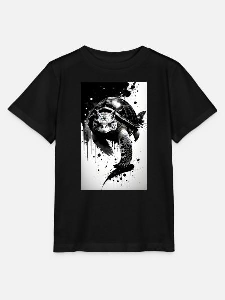Ruhige Schildkröten - Stanley/Stella Kinder T-Shirt MINI CREATOR - Schwarz