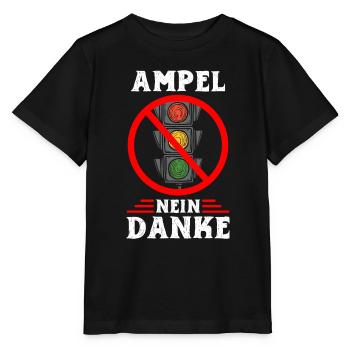 Ampel #Rücktritt der Regierung - Stanley/Stella Kinder T-Shirt MINI CREATOR  - Schwarz - Vorne - Mikhail (115cm)