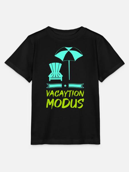 vacation modus - Stanley/Stella Kinder T-Shirt MINI CREATOR - Schwarz