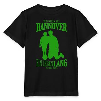 Hannover Fußball Tradition Geschenk - Stanley/Stella Kinder T-Shirt MINI CREATOR  - Schwarz - Vorne - Mikhail (115cm)