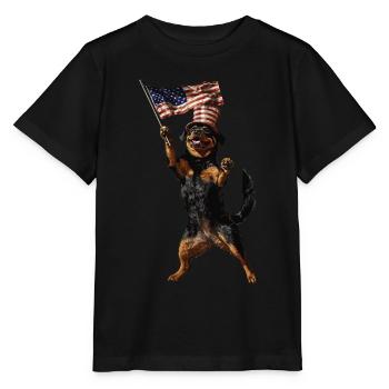 Rottweiler - Stanley/Stella Kinder T-Shirt MINI CREATOR  - Schwarz - Vorne - Mikhail (115cm)