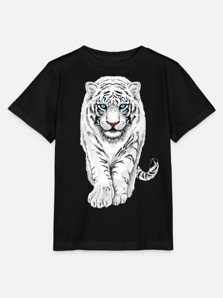 Weißer Tiger - Stanley/Stella Kinder T-Shirt MINI CREATOR - Schwarz