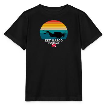 Key Marco Plongée sur l’île américaine - T-shirt bio MINI CREATOR Stanley/Stella Enfant - noir - Devant - Mikhail (115cm)