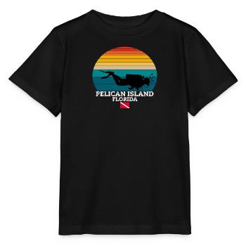 Pelican Island US Island Diving - Stanley/Stella MINI CREATOR Kids’ T-Shirt - black - Front - Mikhail (115cm)