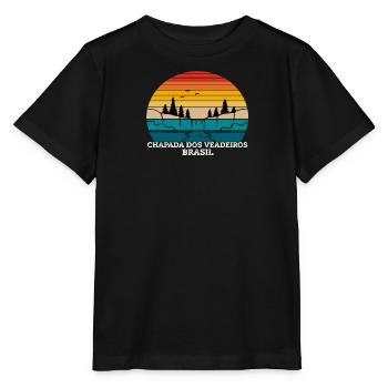 Chapada dos Veadeiros Brasil - Stanley/Stella Kinder T-Shirt MINI CREATOR  - Schwarz - Vorne - Mikhail (115cm)