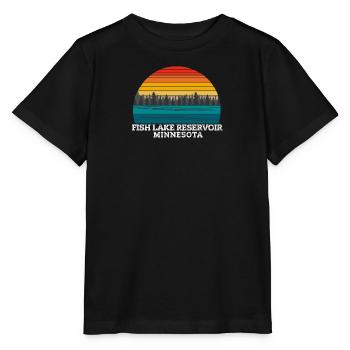 Réservoir de Fish Lake Minnesota - T-shirt bio MINI CREATOR Stanley/Stella Enfant - noir - Devant - Mikhail (115cm)