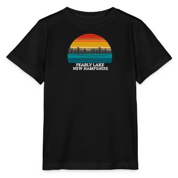 Lac nacré New Hampshire - T-shirt bio MINI CREATOR Stanley/Stella Enfant - noir - Devant - Mikhail (115cm)