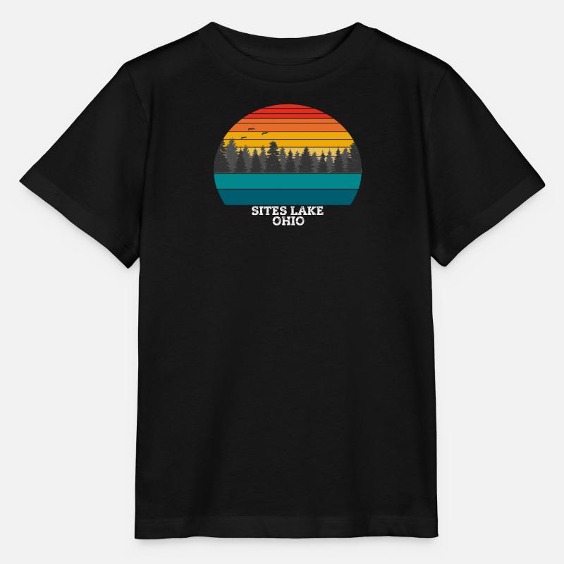 Sites Lake Ohio - Stanley/Stella Kinder T-Shirt MINI CREATOR  - Schwarz