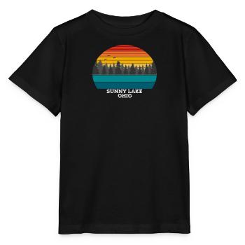Lac ensoleillé Ohio - T-shirt bio MINI CREATOR Stanley/Stella Enfant - noir - Devant - Mikhail (115cm)