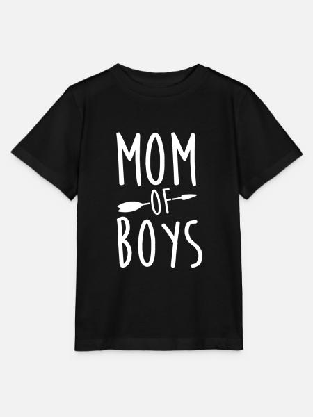 Mutter Mom Of Boys Mama Muttertag Geschenk - Stanley/Stella T-shirt MINI CREATOR til børn - sort