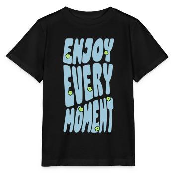 Profitez de chaque instant - T-shirt bio MINI CREATOR Stanley/Stella Enfant - noir - Devant - Mikhail (115cm)