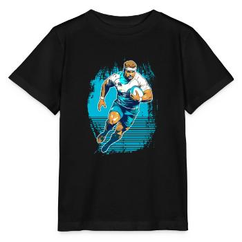 Rugby Geschenk Lustige Shirts - Stanley/Stella Kinder T-Shirt MINI CREATOR  - Schwarz - Vorne - Mikhail (115cm)