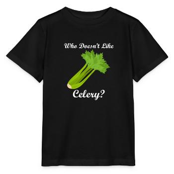 Alimentation saine : légumes, céleri, consommation - T-shirt bio MINI CREATOR Stanley/Stella Enfant - noir - Devant - Mikhail (115cm)