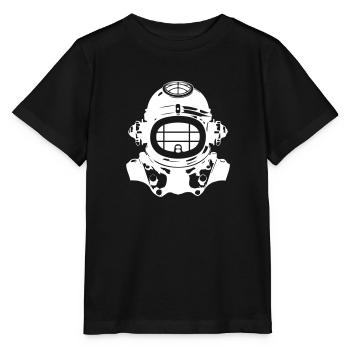 Taucherhelm Tauchen Apnoe Vintage - Stanley/Stella Kinder T-Shirt MINI CREATOR  - Schwarz - Vorne - Mikhail (115cm)