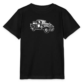Pick-up Classic Car 01_weiß - T-shirt bio MINI CREATOR Stanley/Stella Enfant - noir - Devant - Mikhail (115cm)