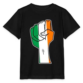 Irland - Stanley/Stella Kinder T-Shirt MINI CREATOR  - Schwarz - Vorne - Mikhail (115cm)